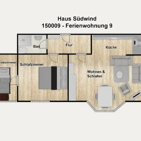 Apartment Haus Suedwind 9 Wangerooge